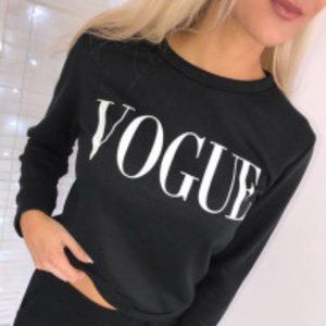 New Vogue Women's Crop Top Pullover Sweatshirt
